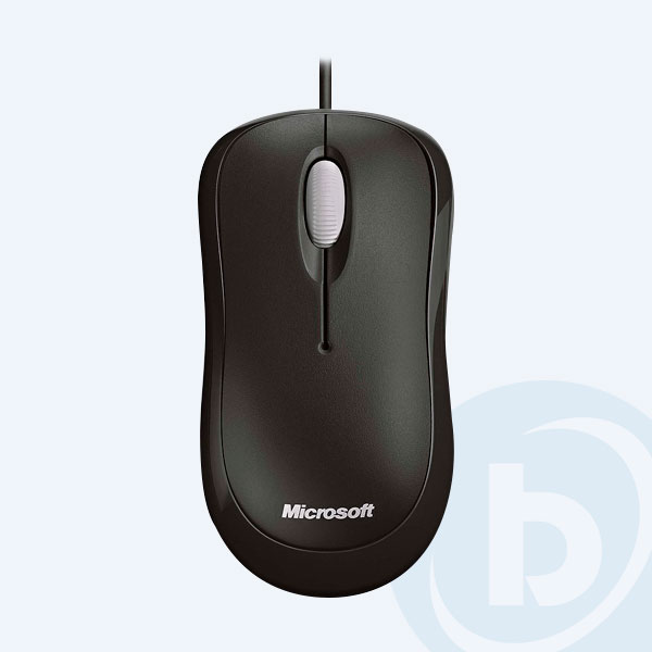 P58-00061 - Mouse &Oacute;ptico Microsoft Basic Black L2, USB, Negro