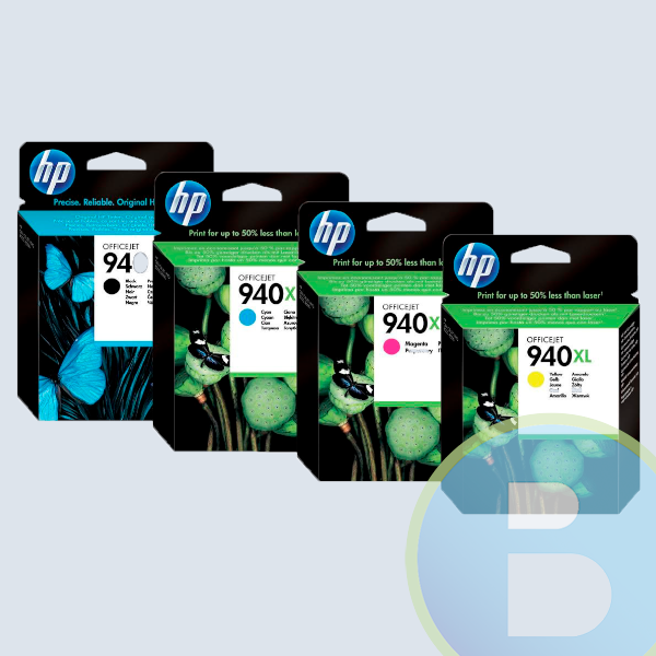 Paquete de Cartucho HP 940, Negro, Cyan, Magenta, Amarillo, Alto Rendimiento