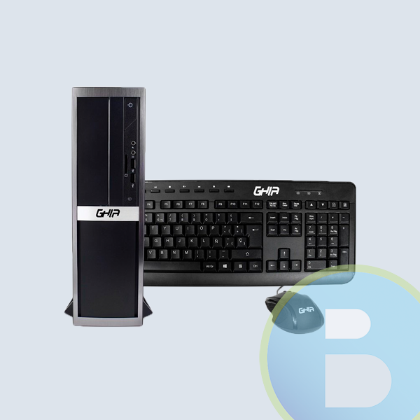 Computadora Ghia Compagno Slim, Intel Core i5-7400 3.50GHz, 4GB, 1TB, Windows 10 Home 64-bit
