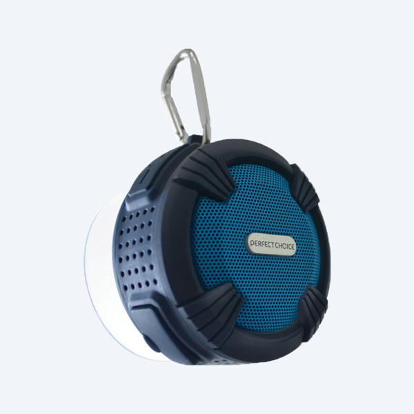 PC-112648 - Bocina Perfect Choice, Recargable, Resistente al agua, Azul