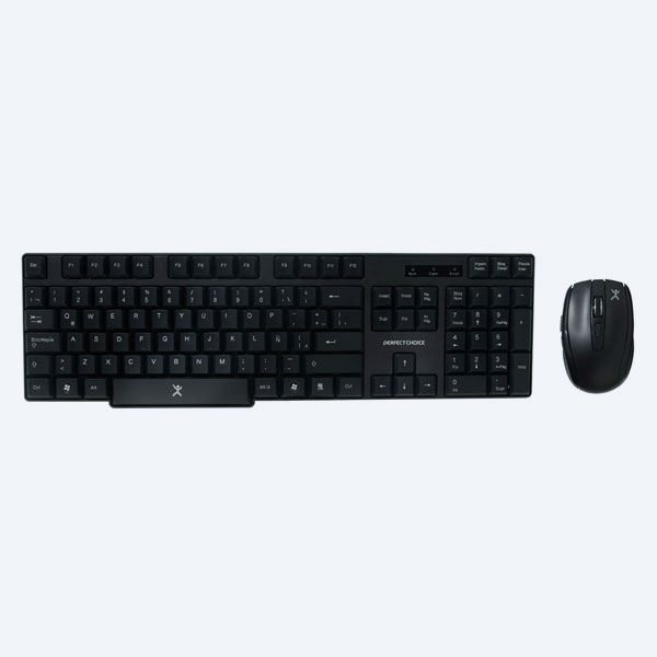 Combo Cableado Perfect Choice PC-200994, Teclado y Mouse, USB, Negro,