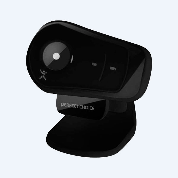 Cámara Web Perfect Choice, USB, con Micrófono, HD, Touch Sensitive Keys