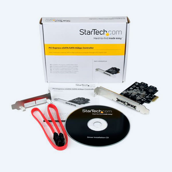 Tarjeta PCI Express StarTech.com, 2 Puertos eSATA /2 Puertos SATA