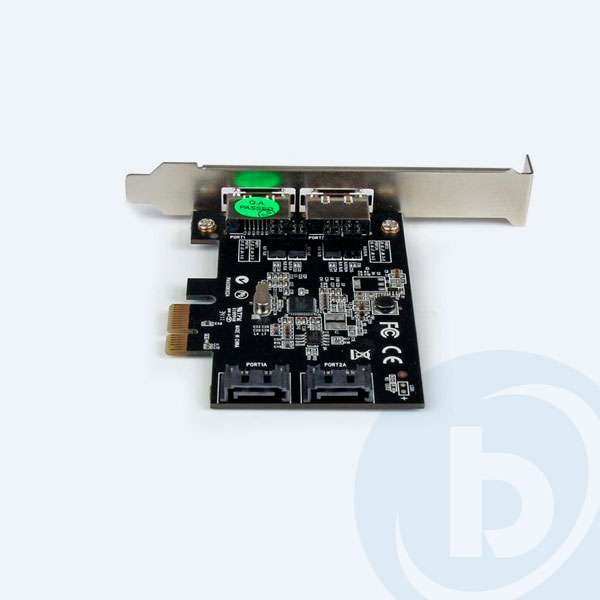 PEXESAT322I - Tarjeta PCI Express StarTech.com, 2 Puertos eSATA /2 Puertos SATA