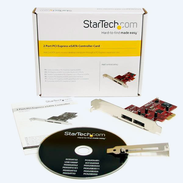 Tarjeta PCI Express StarTech.com, 2 Puertos eSATA