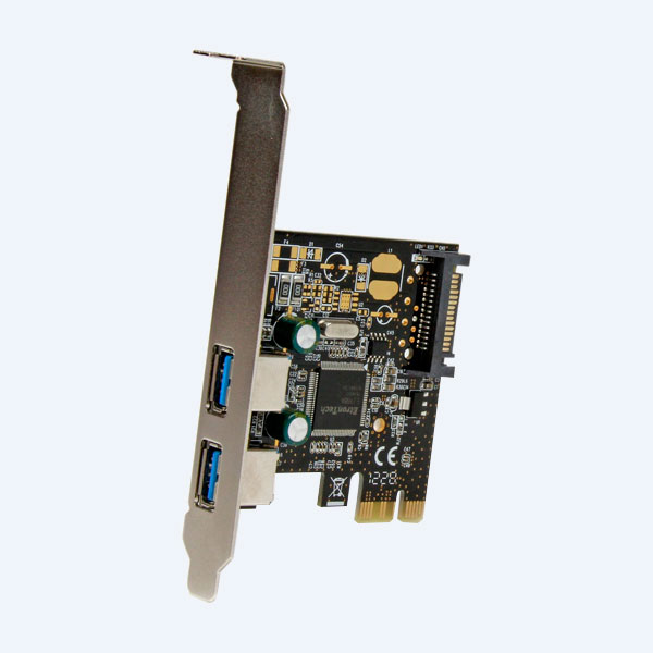 Tarjeta StarTech.com PCI-E con 2 puertos USB 3.0, alimentación SATA