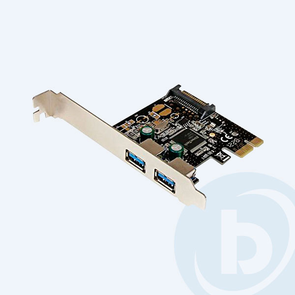PEXUSB3S23 - Tarjeta StarTech.com PCI-E con 2 puertos USB 3.0, alimentaci&oacute;n SATA