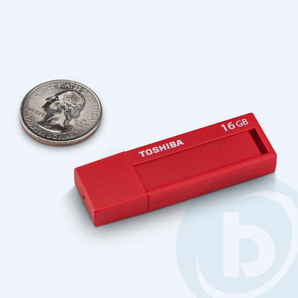 PFU016U-1BLR - Memoria USB 3.0 Toshiba TransMemory, 16GB,  Rojo