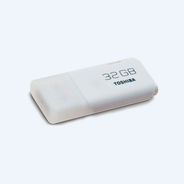 Memoria USB Flash Toshiba Hayabusa, 32GB, blanco 