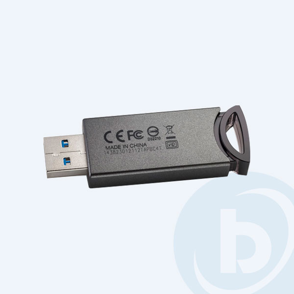 PFU064U-1BRG - Memoria USB 3.0 Toshiba TransMemory Retractil U362, 64GB, Gris/Negro