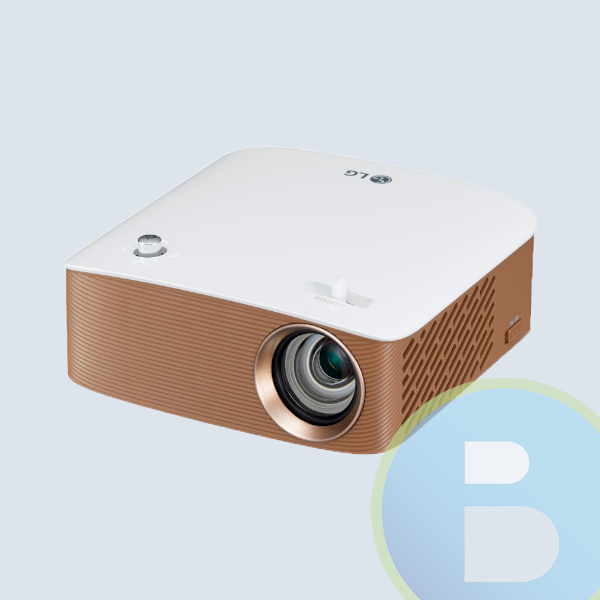 Proyector Portátil LG PH150G LCOS, 720p 1280 x 720, 130 Lúmenes, Bluetooth, Inalámbrico, con Bocinas, Oro/Blanco