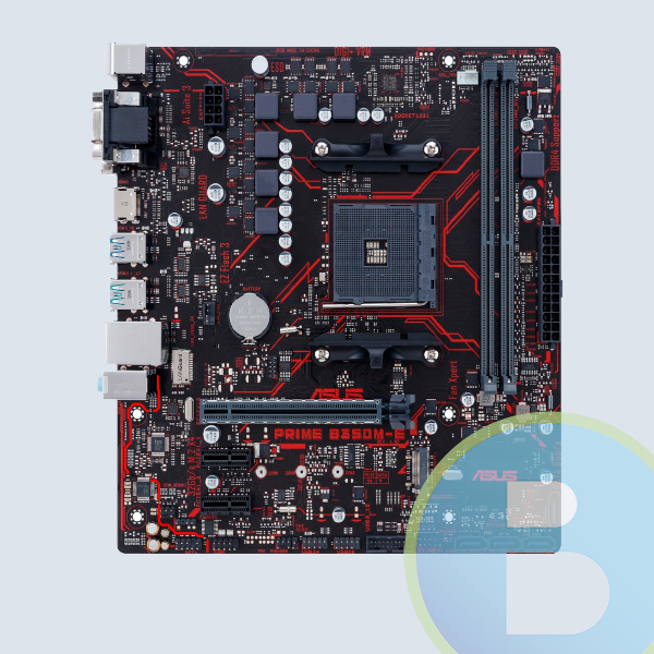 PRIME B350M-E - Tarjeta Madre Asus Prime B350M-E, AMD S-AM4 RYZEN, 2X DDR4 2666 ECC/NON-ECC/2X USB 3.1/6 X USB 3.0 3X USB 2.0 /2PCIE X16/ 2X PCIE 2.0MICRO ATX/Requiere Tarjeta de Video