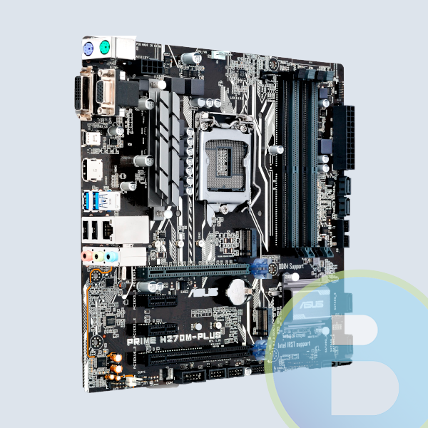 PRIME H270M-PLUS - Tarjeta Madre Asus Prime H270M-PLUS, INTEL S-1151, 7A GENERACION/DDR4 2400/DVI/HDMI/VGA