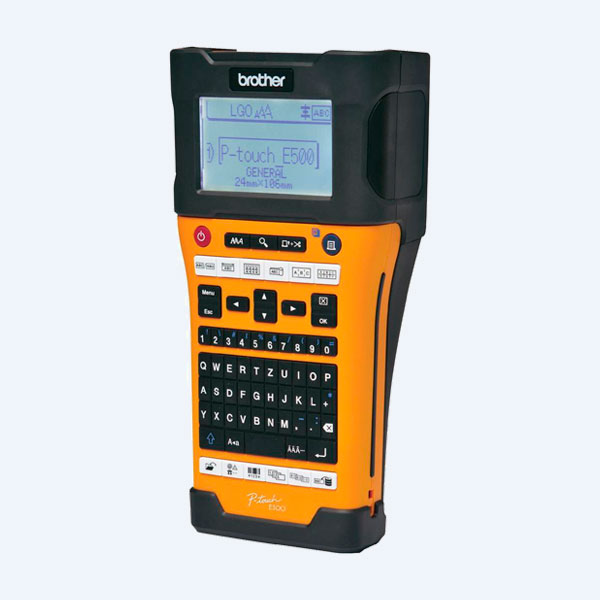 Rotulador de etiquetas Brother PTE500VP, Pantalla LCD, Uso Industrial