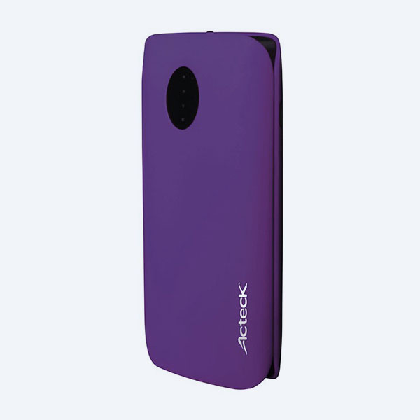 Batería Portátil Acteck PB-400, 4400 mAh, USB/micro USB, Morado