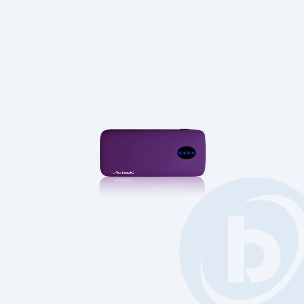 PWPB-403 - Bater&iacute;a Port&aacute;til Acteck PB-400, 4400 mAh, USB/micro USB, Morado