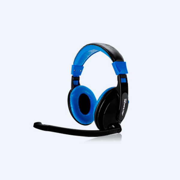 Audífonos Acteck AG-900, Diadema, con Micrófono, Azul