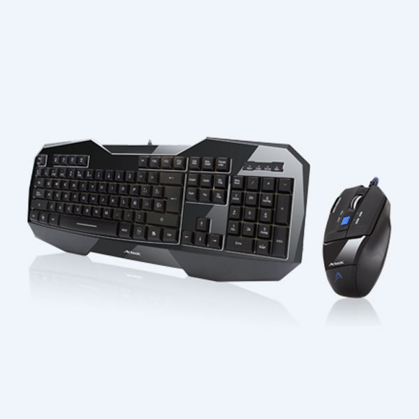 Combo Cableado Acteck GK-101, Teclado y Mouse, USB, Negro