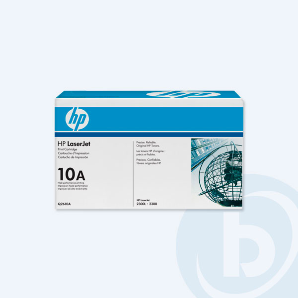 Q2610A - T&oacute;ner HP 10A, Negro, 6000 p&aacute;ginas, para LaserJet 2300, Rendimiento Est&aacute;ndar