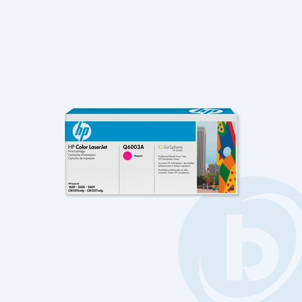Q6003A - Toner HP Q6003A Magenta, para ColorLaserJet 2600