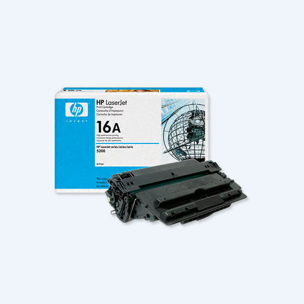 Tóner HP 16A, Negro, 12000 páginas, para LaserJet 5200