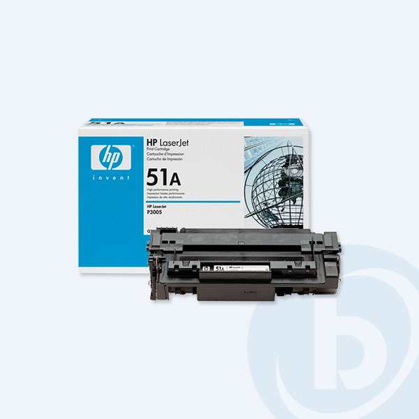 Q7551A - T&oacute;ner HP 51A, Negro, P/LaserJet Q7551A, 6500pags.