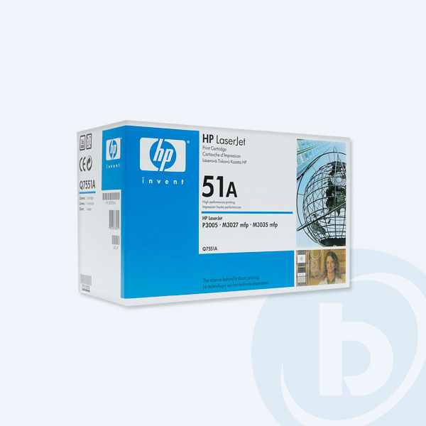 Q7551A - T&oacute;ner HP 51A, Negro, P/LaserJet Q7551A, 6500pags.