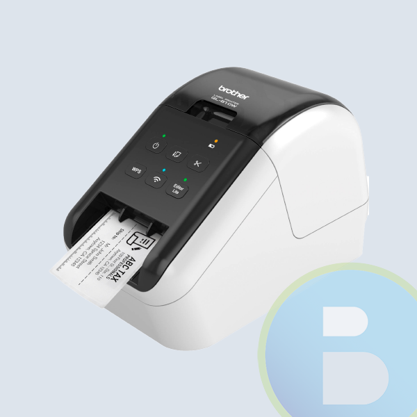 QL810W - Impresora de Etiquetas Brother QL810W, USB/WIFI, Cintas de 12mm a 62mm, 110 EPP