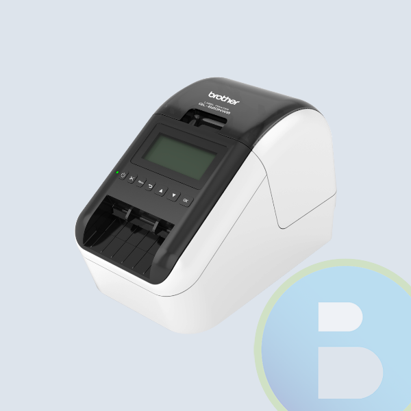 Brother QL-820NWB, Impresora de Etiquetas, Térmica Directa, 300 x 600 DPI, USB 2.0 wifi , Negro/Blanco