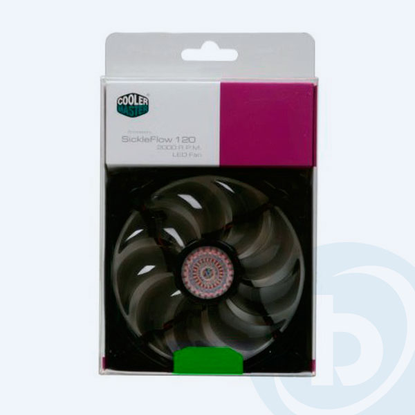R4-L2R-20AG-R2 - Ventilador para CPU Cooler Master R4-L2R-20AG-R2, 120 x 120 x 25 mm, LED Verde