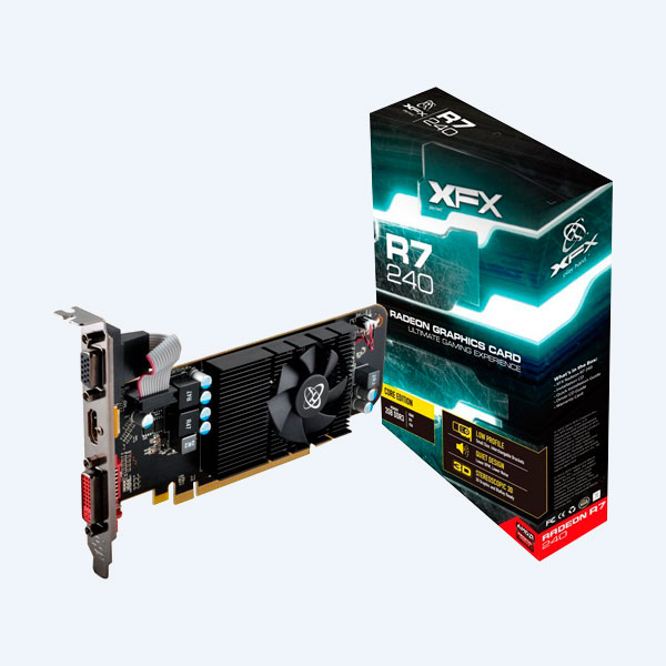 Tarjeta de Video XFX RADEON R7 240, 2GB, 128BIT, DDR3