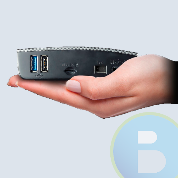 RACING P1 - Mini PC Biostar, Core Z8350, 4GB RAM,  64GB, USB 3.0, HDMI, WiFi, Bluetooth, Windows 10