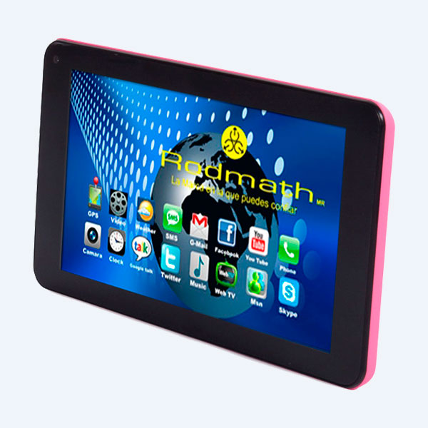RD788K/P - Tablet Rodmath RD788K/P, 7'', 8GB, 1GB RAM, WiFi, 0.3Mpx/1.9Mpx, Android 4.4.2, Rosa
