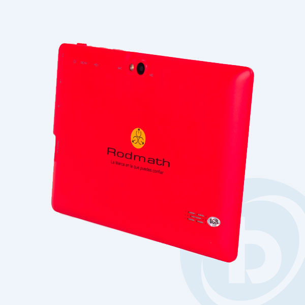RDHQ88B-R - Tablet Rodmath RDHQ88B-R, 7'', 8GB, 512MB RAM, WiFi, 0.3Mpx/2.0Mpx, Android 4.4, Rojo