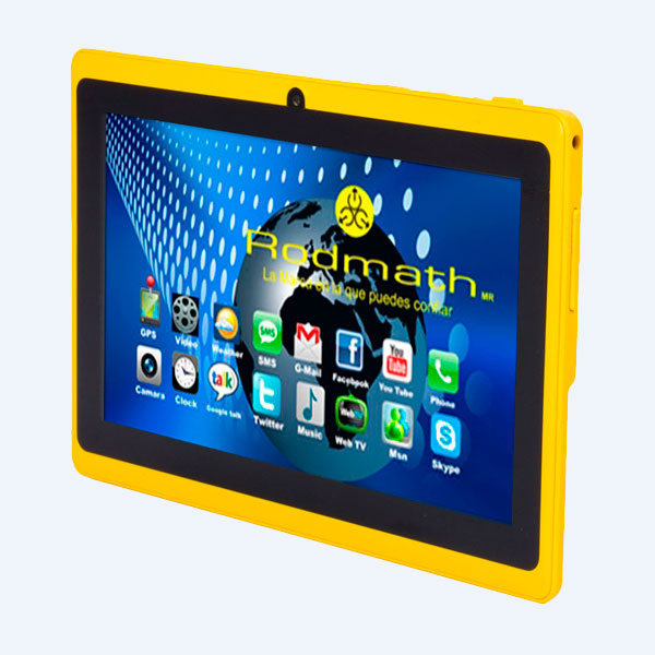 Tablet Rodmath RDHQ88B-Y, 7'', 8GB, 512MB RAM, WiFi, 0.3Mpx/2.0Mpx, Android 4.4, Amarillo
