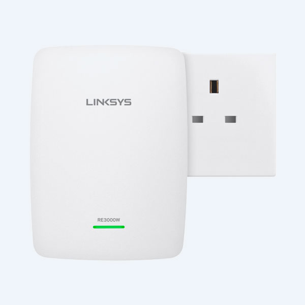Repetidor Inalámbrico Linksys RE3000W, N300Mbps