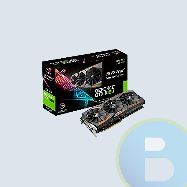 Tarjeta de Video Asus ROG STRIX-GTX1060-O6G-GAMING,  6GB, 192-bit, DDR5, DVI, HDMI
