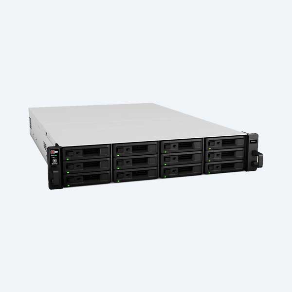 Servidor de almacenamiento NAS Sinology RS2416+, 12 Bahías, USB/RJ-45 , Rack