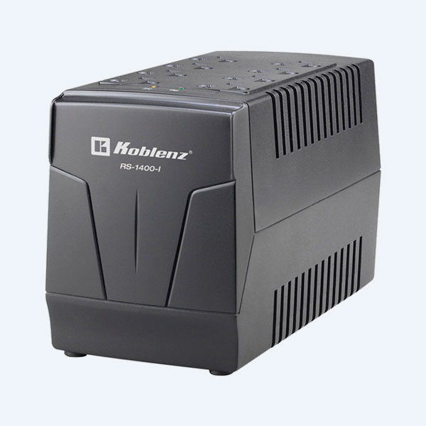 Regulador Koblenz RS-1400-I, 1400VA, 800W, 8 Contactos, Protección Telefónica