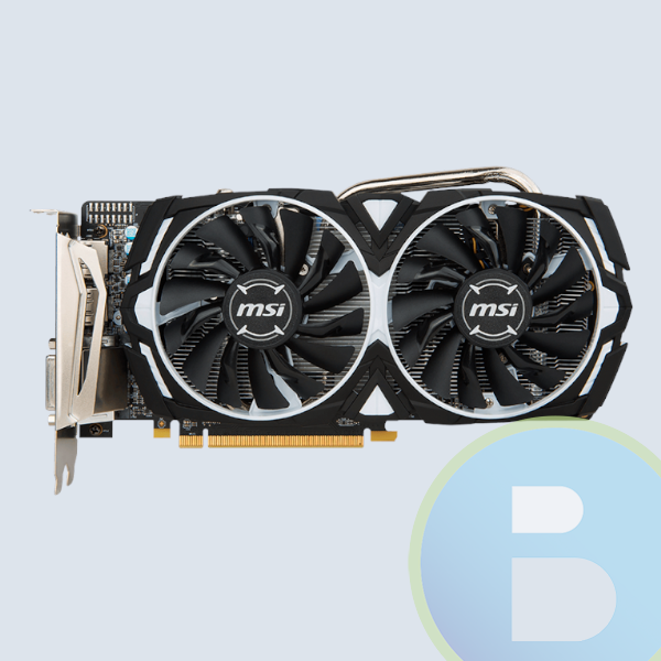 RX 570 ARMOR 4G OC - Tarjeta de Video MSI Radeon RX 570 ARMOR, 4G OC/Radeon RX 570 OC/4GB 256 Bit GDDR5/PCI Express X16/DP X3/HDMI/DL-DVI-D/1268 Mhz