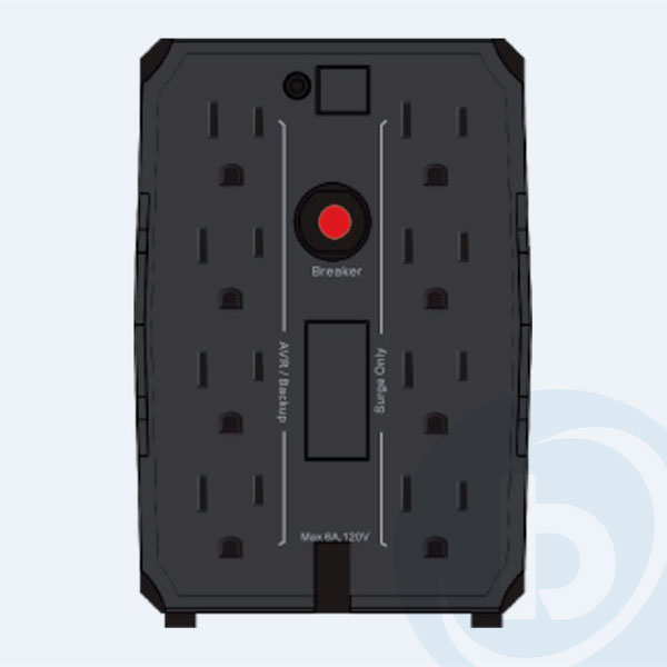 R-UPR508 - No Break CDP R-UPR508, 500VA, 240W, 8 Contactos, 5 Minutos