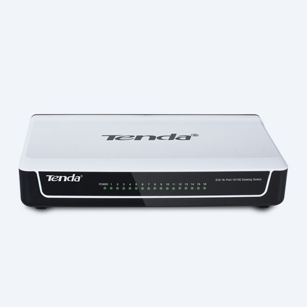 Switch Tenda S16, 16 Puertos, 10/100 Mbps