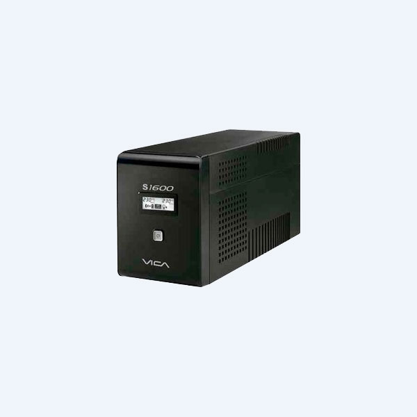 No Break Vica S1600 VA/830W, 4 tomas respaldadas y 4 reguladas, 80 minutos