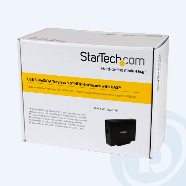 S3510BMU33ET - Caja para Disco Duro StarTech.com Trayless, 3.5&rsquo;&rsquo;, USB 3.0