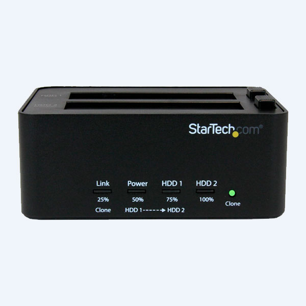 Duplicador de Disco Duro StarTech.com SATDOCK2REU3, Bahía Doble, USB 3.0