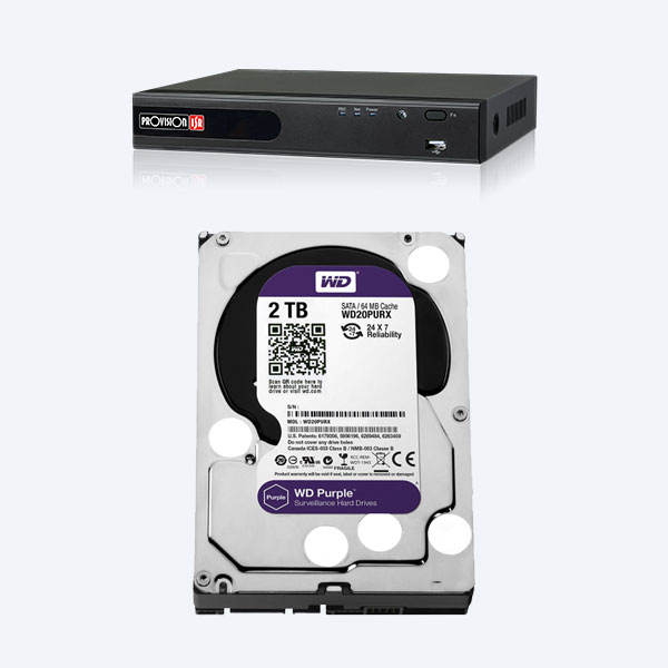 Grabador DVR Provision ISR, 8 Canales + Disco Duro Interno Western Digital Purple, 2TB, 3.5'', SATA III