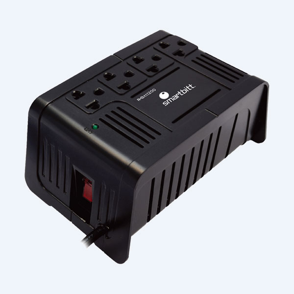 Regulador de Voltaje SmartBitt SBAVR1200, 1200VA, 600W, 4 Contactos