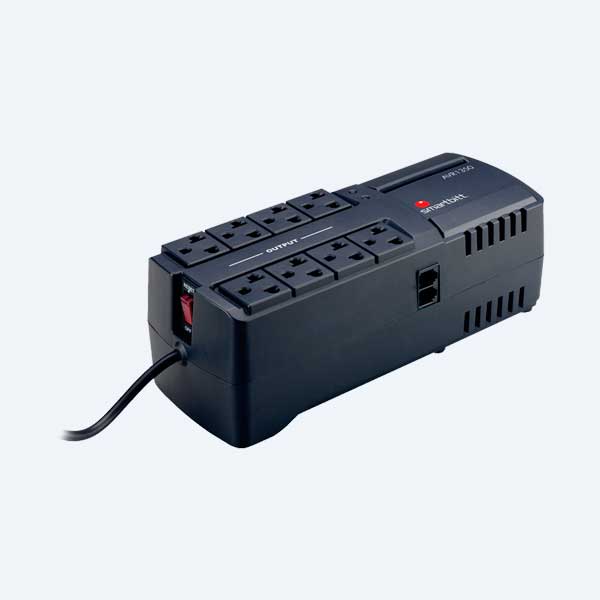 Regulador de Voltaje SmartBitt SBAVR1350, 1350VA, 675W, 8 Contactos
