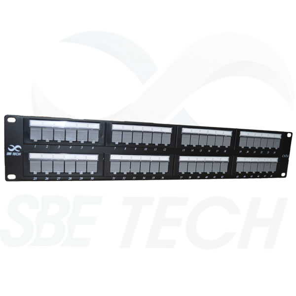 Panel Parcheo 48 Puertos SBE Tech Cat 6