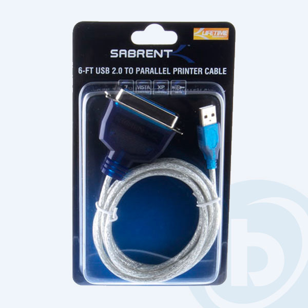 SBT-UPPC - Cable para Impresora Sabrent, USB/Paralelo (36 pines)